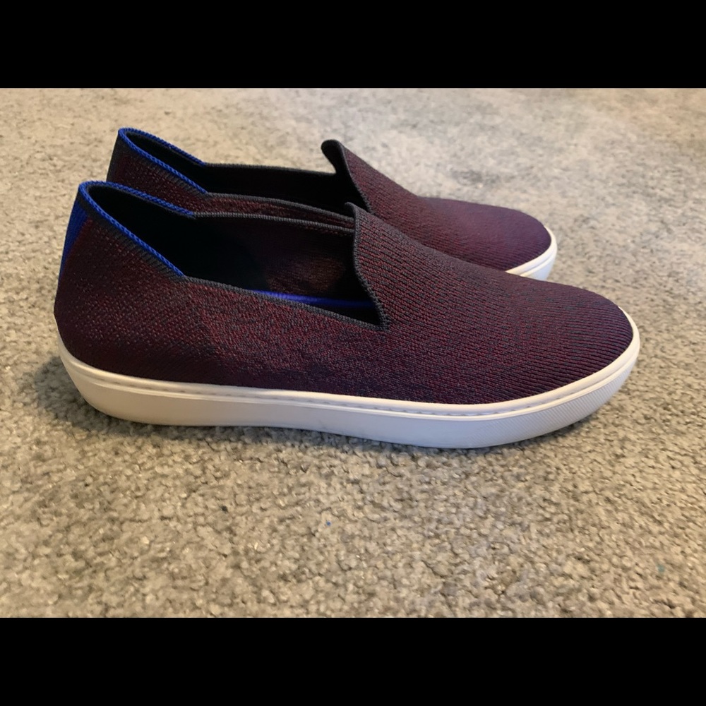 Rothys fig python sneakers